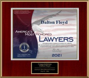 America's Most Honored Lawyers - Dalton Floyd, Jr. - 2021